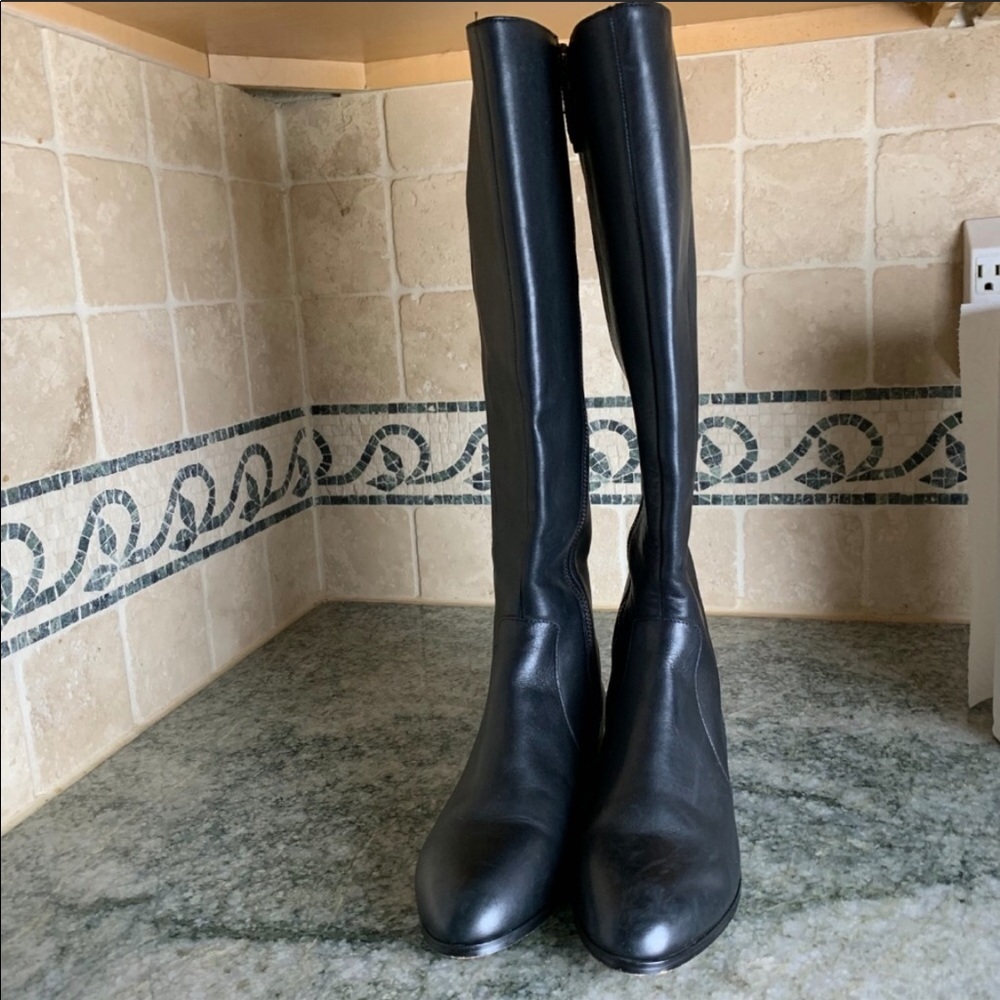 Saks Fifth Knee high riding boots with zip